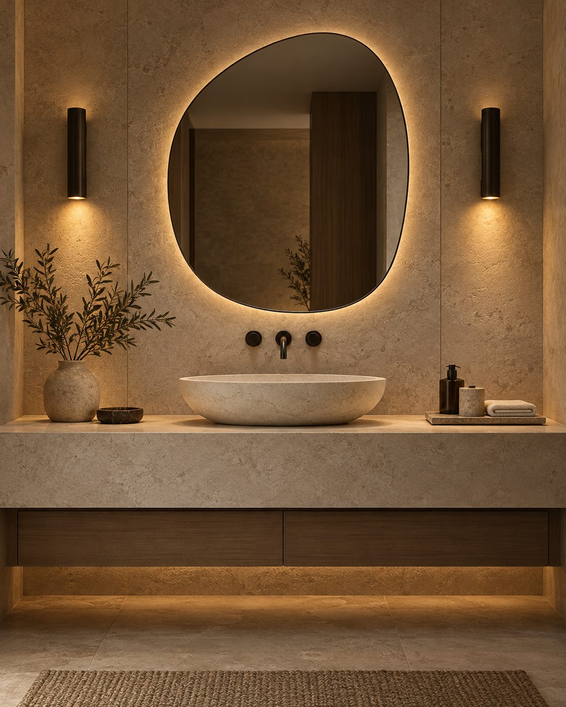 Baño principal: espejo retroiluminado